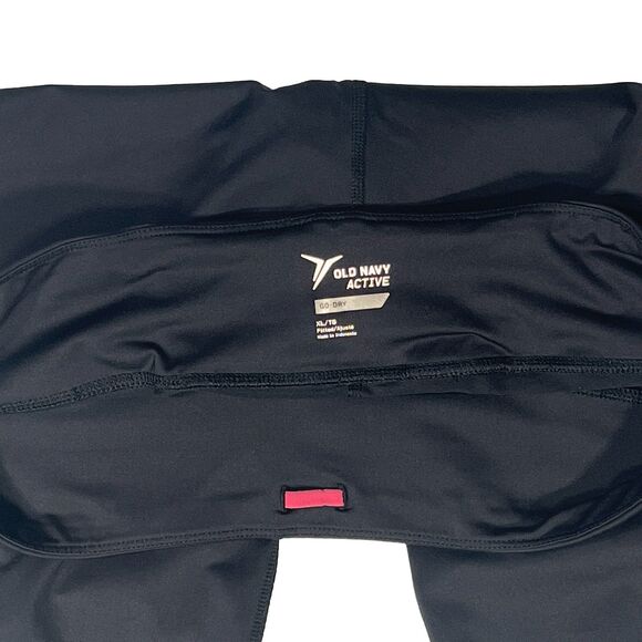 Old Navy Active Go-Dry Athletic Capri Leggings Black Women's XL - Picture 4 of 8